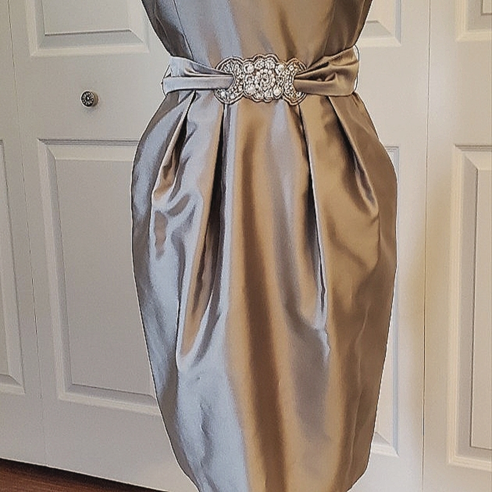 Taupe Evening/Event dress, Alex Evenings, Size 10P.